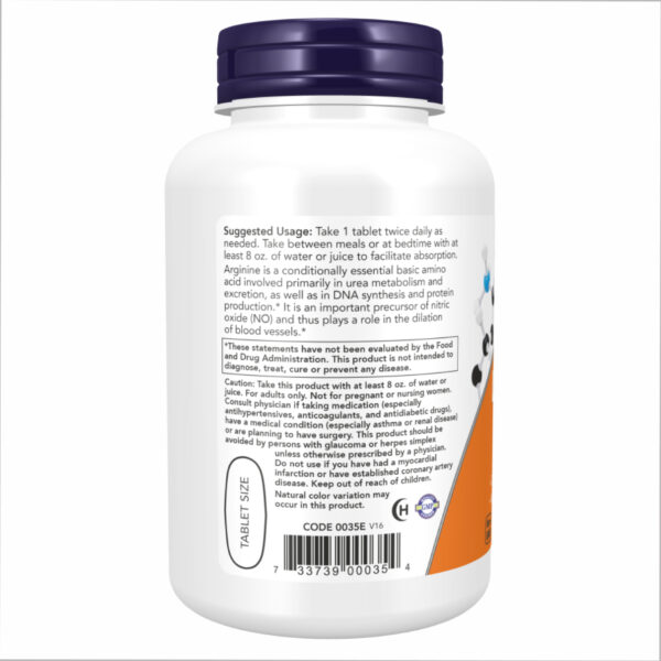 now foodsl arginine 1000mg 120 tabs 32974199825075 1421bfd793