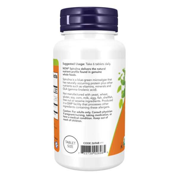 now foodsorg spirulina 500mg 500 tabs22551 66235256297231 67e7b53e39