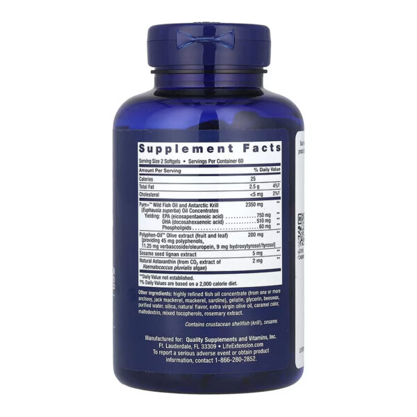 super omega 3 plus epa dha fish oil sesame lignans olive extract krill astaxanthin 120 softgels 26198073251522 08aed0095e