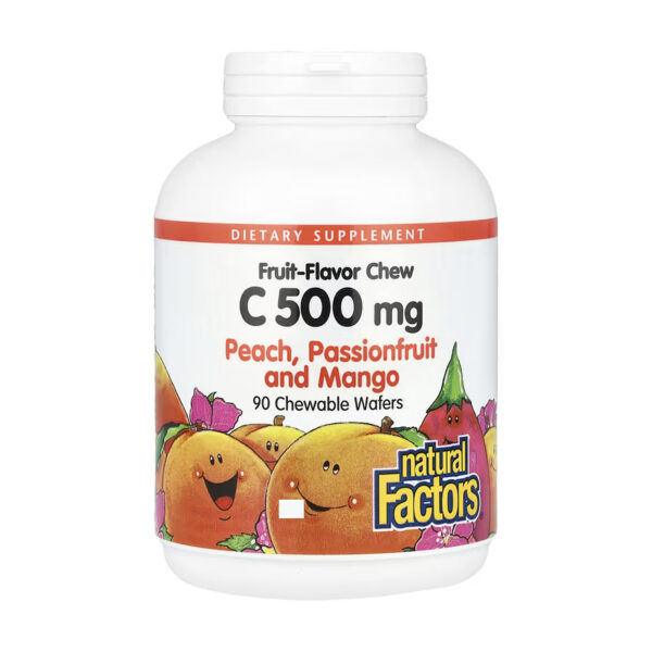 vitamin c 500 mg 90 chewable wafers peach passion fruit and mango 40729415008482 22a0ad6543