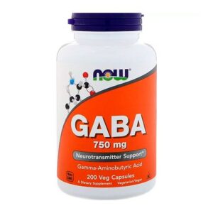image GABA (гамма-аміномасляна кислота) 750мг Now Foods 200 капсул