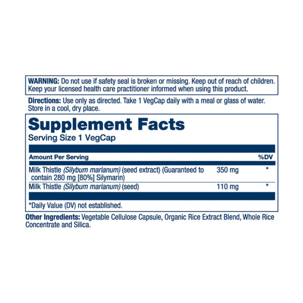 milk thistle seed extract one 350mg 30 vcaps 25878010096446 f3d55412a5
