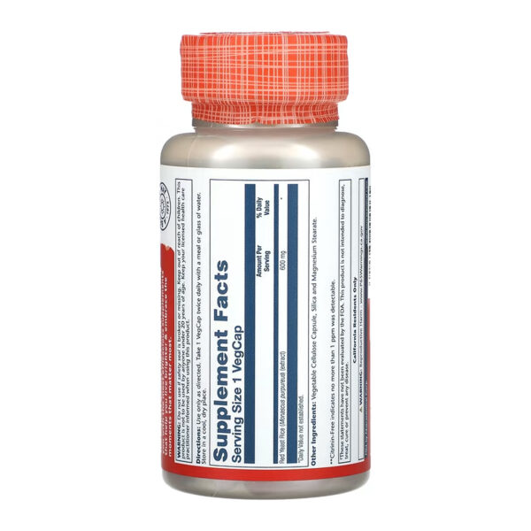 red yeast rice 600mg 45 vcaps 71151335556154 2bf1ee95fc