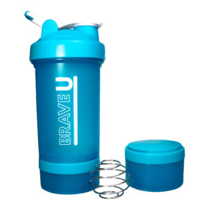 Shaker with containers 3 in 1 - 600ml Blue