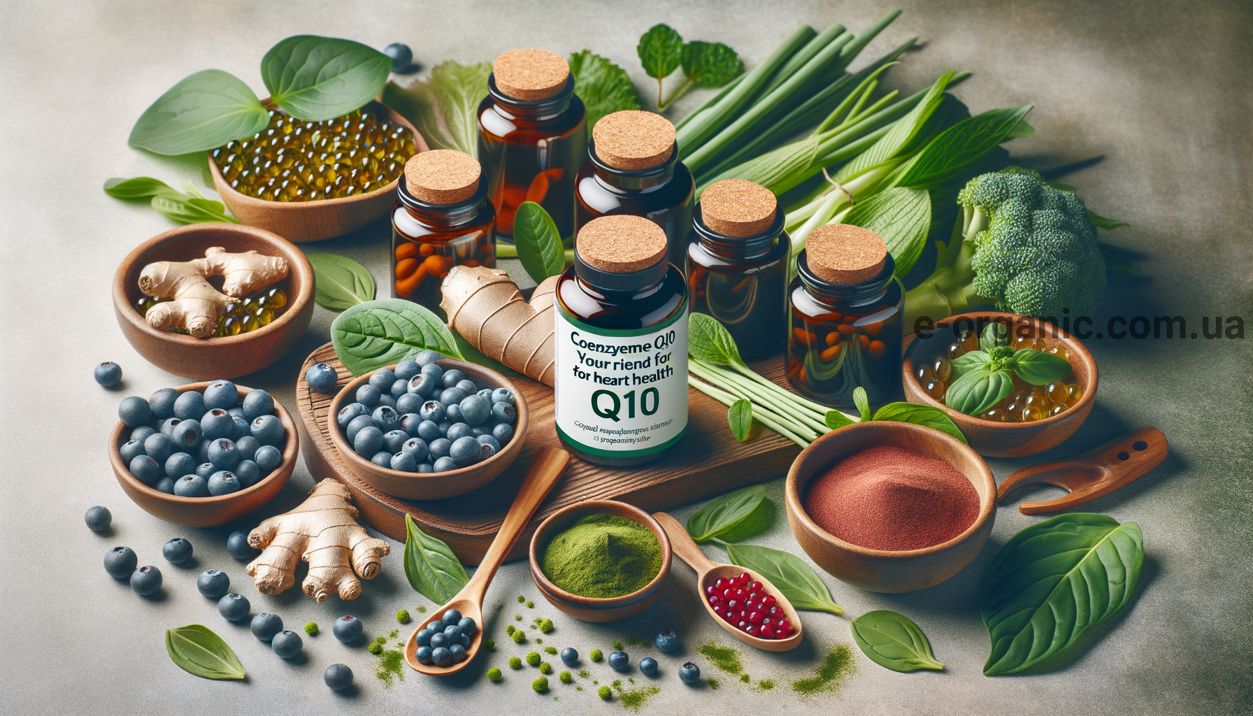Illustration for section: Коензим Q10, або убіхінон, також грає важливу роль у підт - добавки для серця