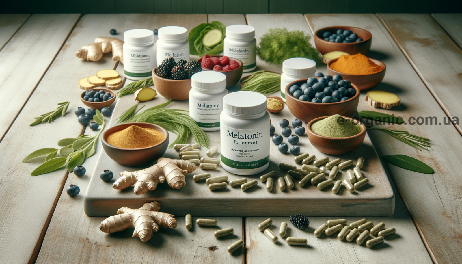 Illustration for section: Додаткові засоби: добавки з мелатоніном Добавки з мела - мелатонін для нервів