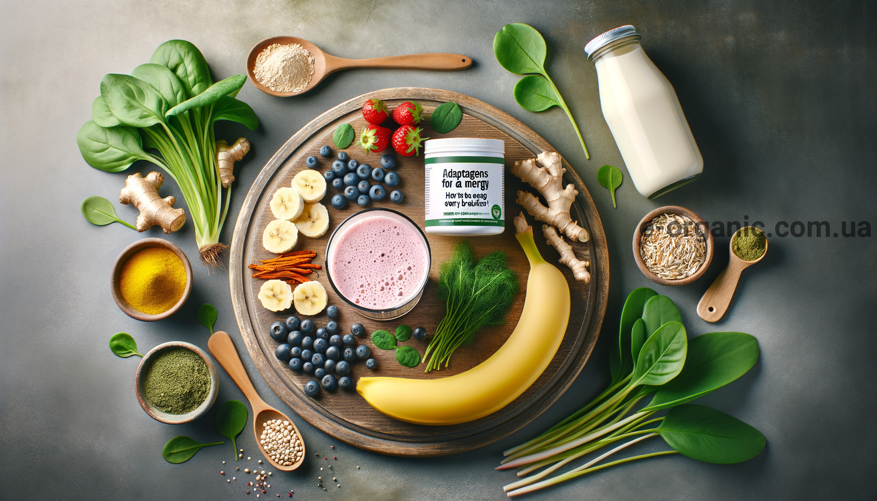 Illustration for section: Рецепти сніданків з адаптогенами Включити адаптогени - адаптогени для енергії