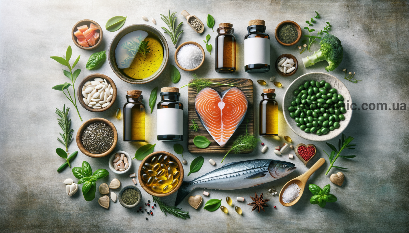 Illustration for section: # Омега-3 жирні кислоти Добавки для серцевого здоров’я  - добавки для серцевого здоровя