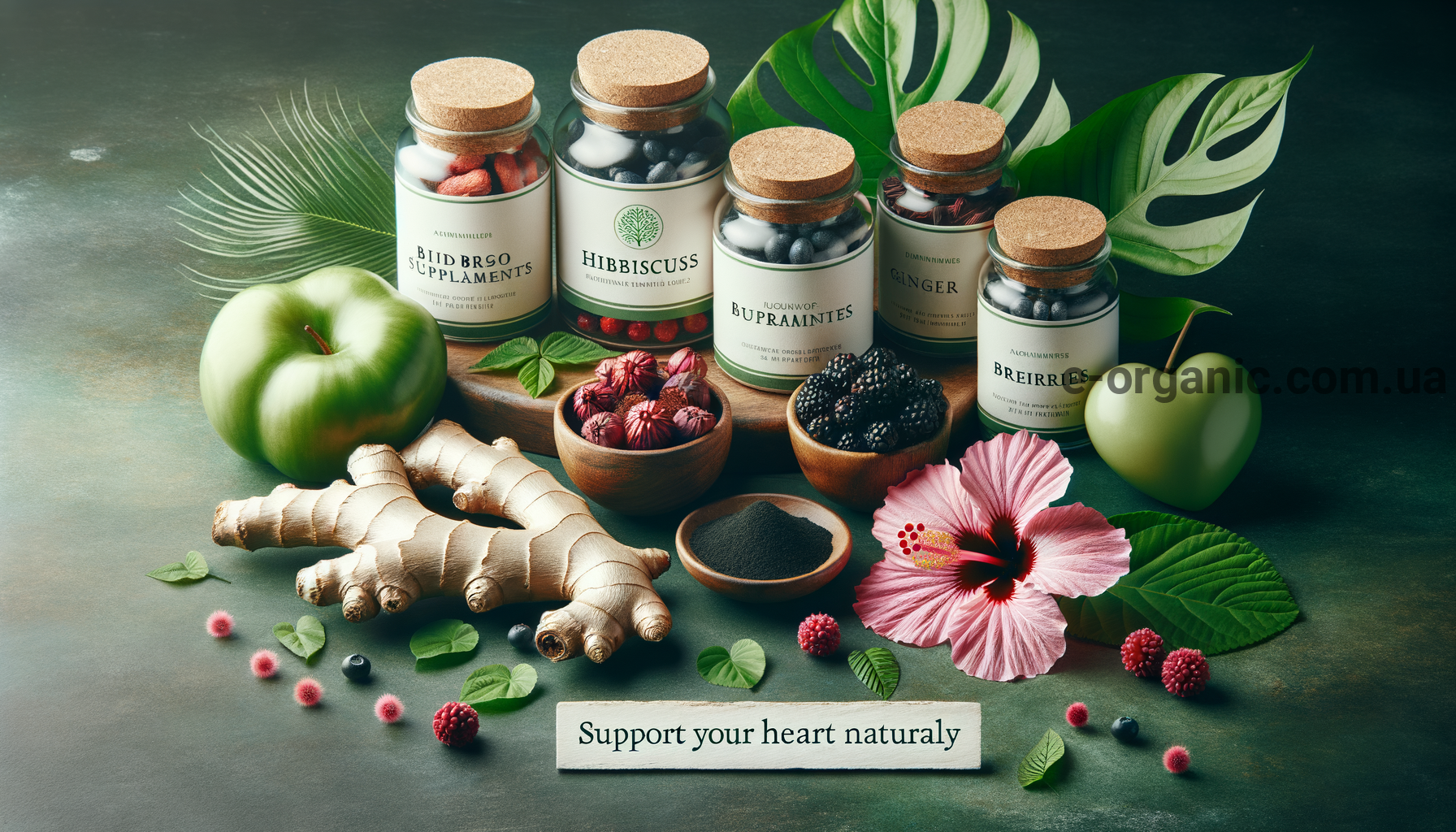 Illustration for section: Квіти гібіскусу містять природні сполуки, які можуть д - добавки для серця