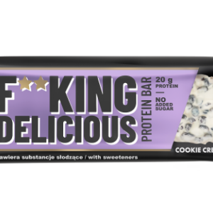 F**king delicious Protein Bar - 15x55g White Chocolate Cookies cream