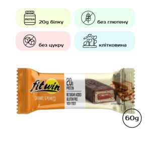 FitWin - 60g Caramel Peanuts (Поштучно)