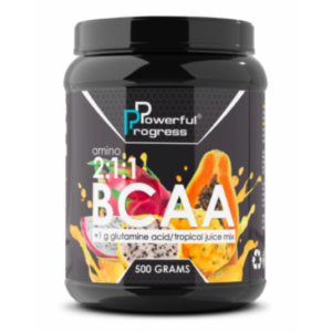 BCAA 2:1:1 + Glutamine - 500g Tropical mix