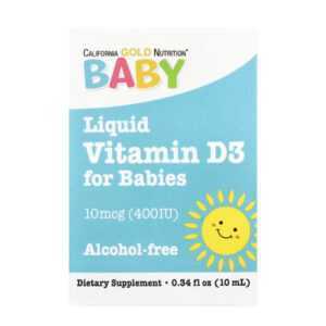 Liquid Vitamin D3 for Babies 10 mcg (400IU) - 10 ml