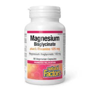 Magnesium Bisglycinate 100 mg plus L-Theanine 125 mg - 90 vcaps