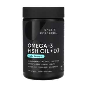 Omega-3 Fish Oil Alask Omega 1250mg + D3 2500IU - 120 softgels