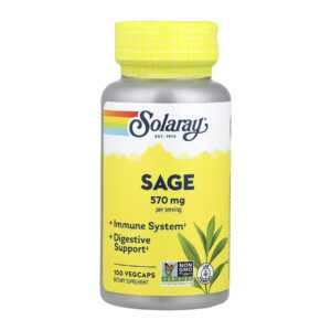 Organically Grown Sage Leaf 570mg - 100 vcaps