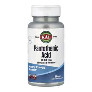 Pantothenic Acid Sustained Release 1000mg - 50 tabs
