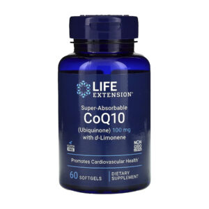 Super-Absorbable CoQ10 (Ubiquinone) with d-Limonene	100mg - 60 softgels