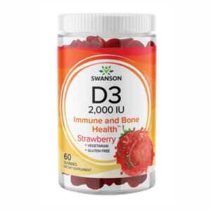 D3 2000IU Strawberry - 60 Gummies