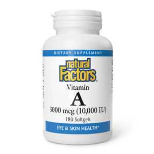 Vitamin A 3000mcg 10000IU - 180 softgels