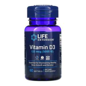 Vitamin D3 125 mcg (5000 IU) - 60 softgels