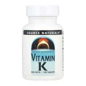 Vitamin K 500 mcg - 100 tabs