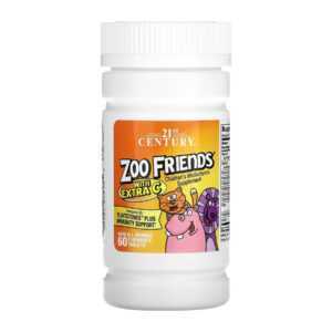 Zoo Friends Multi with Extra C - 60 chewable tabs